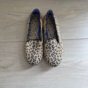 Rothy’s Retired Round Toe Leopard flats 7